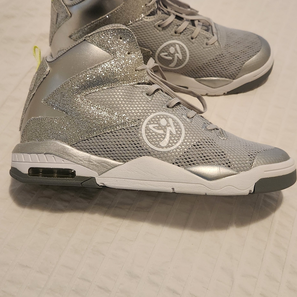 Zumba Fitness Silver Athletic Shoes